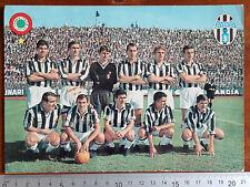 CARTOLINA XL SQUADRA JUVENTUS 1964-65 COPPA ITALIA CALCIO FIGC  VINTAGE FIGURINA