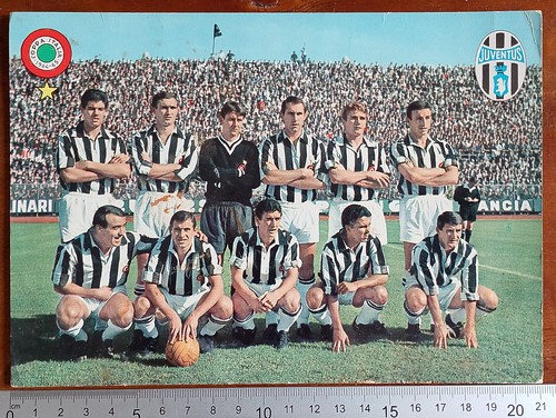 Cartolina squadra juventus - cartolina,