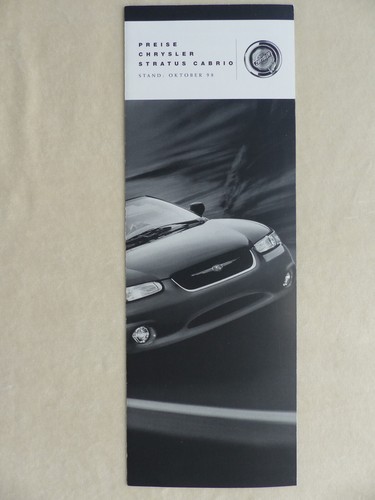 Chrysler stratus cabrio - stratus,