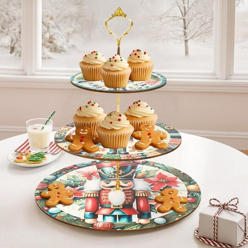 Alzata per cupcake natalizia