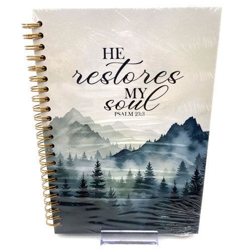 Spiral lined notebook - spiral, psalm
