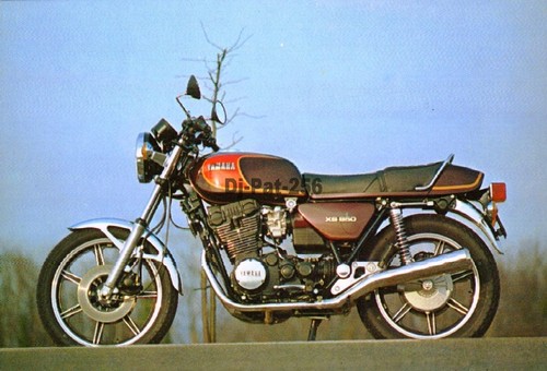 Carte postale moto yamaha xs - postale,