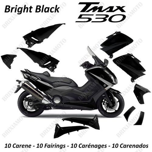 Kit fairings glossy black - 10,