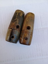 Manopole in osso per biciclette epoca, anni 30/50