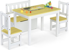 Set 4 Pezzi Tavolo E Sedie per