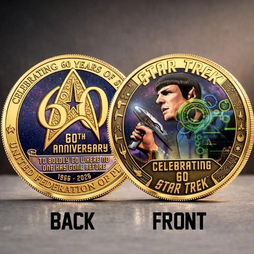 Moneta commemorativa star trek - moneta,