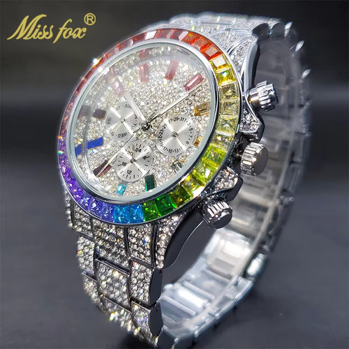 Orologio uomo hip hop lusso - hip,
