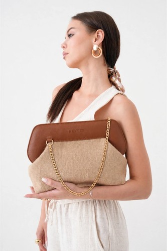Pochette juta catena - pochette, oro