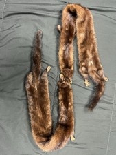 sciarpa con 2 collo di Visone