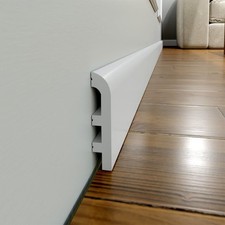 Battiscopa bianco 10 x 2,2 cm