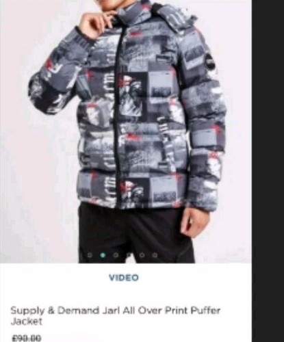 Supply demand puffer hoodie - &,