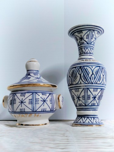 Coppia ceramiche tunisine vaso
