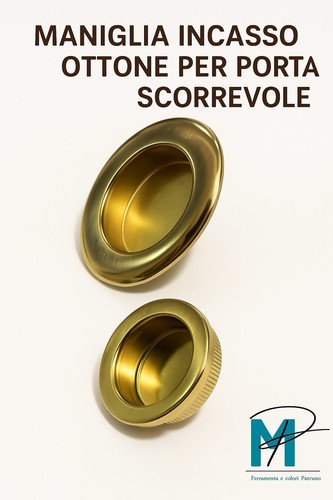 Maniglia incasso ottone - maniglia,