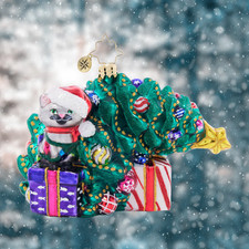 Festive Feline Fiasco Ornament