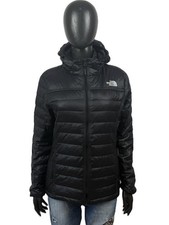 The North Face Giubbotto Imbottito Nero Piumino con Cappuccio Donna Taglia XL