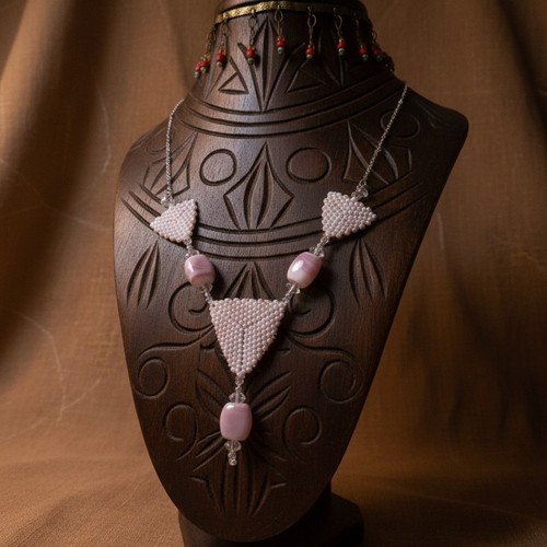 Collana artigianale etnica - collana,