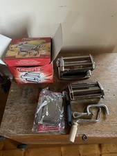 Imperia SP-150 Macchina per Pasta Manuale -Acciaio Grigia completa con accessori