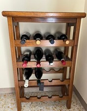 Cantinette vino in legno, marrone, da 16 bottiglie, l 85 cm, lar 54 , prof 27 cm