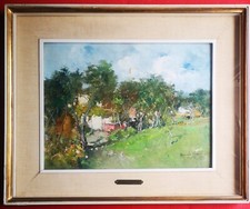 ROMOLO LEONE/NAPOLI/PAESAGGIO Maestri della pittura 900 ITALIA cornice