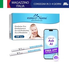Easy@Home 100 x Test ovulazione 25mIU/ml, Altamente Preciso e Affidabile -– Alim