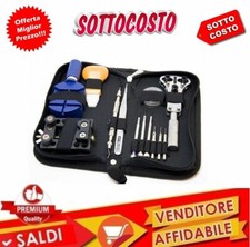 KIT OROLOGIAIO PROFESSIONALE 13 PZ. SET RIPARAZIONE OROLOGI CRONOGRAFI - OFFERTA