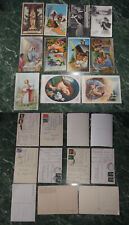 Lotto di 11 cartoline Auguri Religiose colori e b/n illustrate anni 40 50