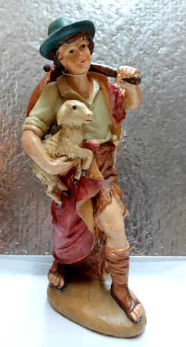 Presepe pastore con pecora - presepe,