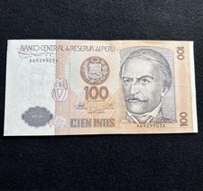 Banconota Perù 100 Sol 1987