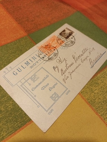 Cartolina commerciale gulmini - commerciale,