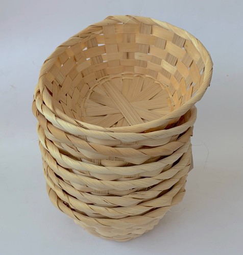 Cesti rotondi naturali - , bambù