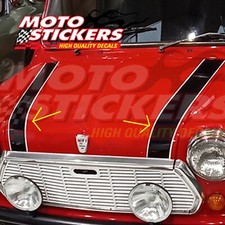 Bonnet - Fasce adesive cofano BICOLORE - Mini Cooper Classic Italian job