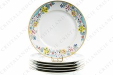 Six assiettes plates Ophélia