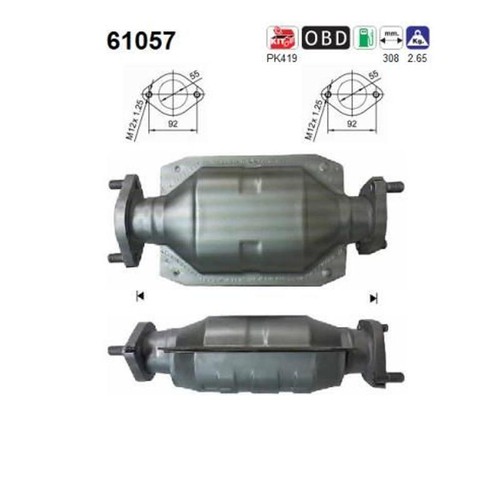 Catalizzatore 61057 per kia - as,