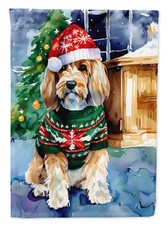 Bandiera da giardino di Natale Petit Basset Griffon Vendeen DAC3558GF
