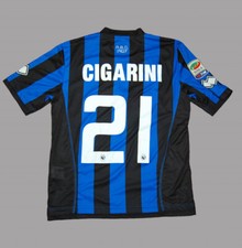 ATALANTA ERREA MAGLIA CIGARINI ISSUE HOME JERSEY SHIRT MAILLOT TRIKOT 2013-2014