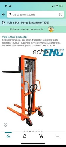 Carrello elevatore sollevatore - elevatore,