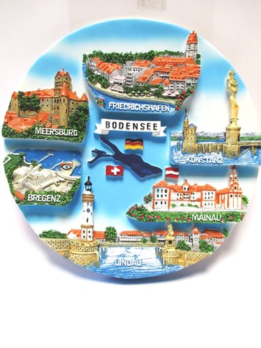 Piatto souvenir poly lago - souvenir,