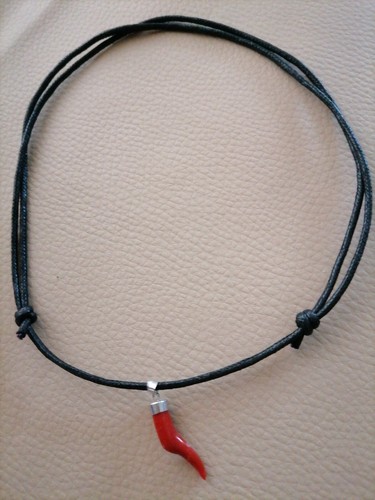 Collana cornetto corallo - , di
