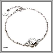 Bracciale da donna con ciondolo Sacro Cuore in argento 925 braccialetto ex voto