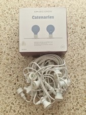 AMARCORDS - Catenaria luminosa BIANCA da esterno, lunghezza 12,5 metri 