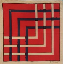 FOULARD pochette cotton vintage '80s ROBERTA di CAMERINO made in Italy rare