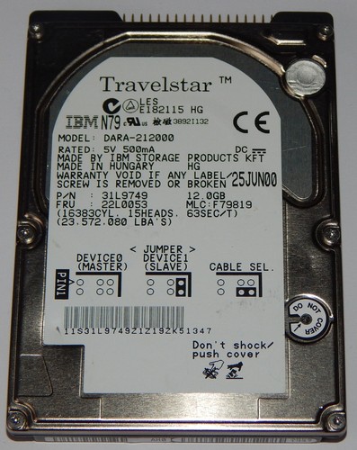 Ibm travelstar dara - ibm,