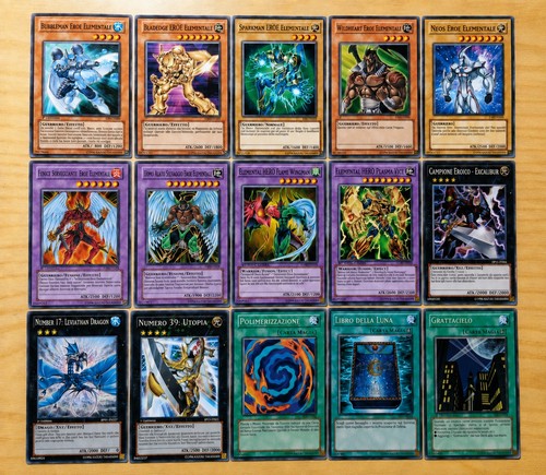 Deck completo eroe - yu-gi-oh!,