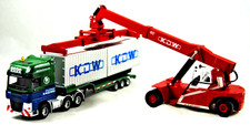 KDW Camion 3 Assi e RIMORCHIO A BASSO CARICO + IMPILATORE CONTAINER + 2 CONTENITORI