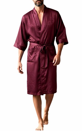 Accappatoio uomo seta - , bordeaux