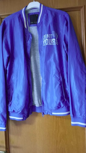 Giubbino blu stile college - giubbino,