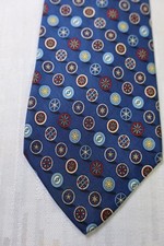 SALVATORE FERRAGAMO 100%  SETA SILK TIE CRAVATTA NECKTIE MADE ITALY VINTAGE