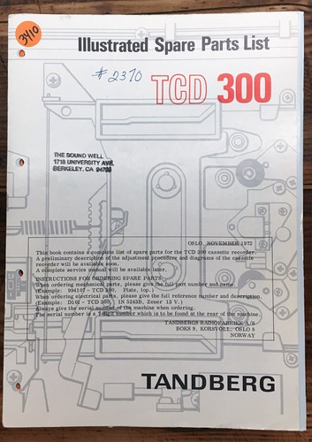 Tandberg tcd 300 - tcd, tcd-300