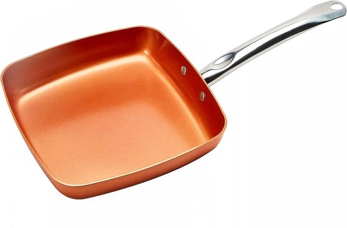 Padella quadrata con base - , a