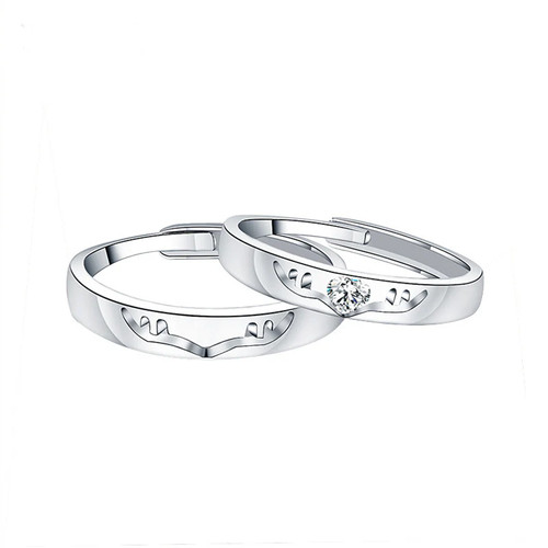 Coppia anelli argento cervo - anelli,